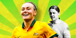 Caitlin Foord and Sam Kerr. 