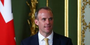 British Foreign Secretary Dominic Raab.