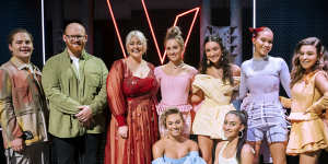 The finalists in The Voice Australia 2021 (l-r):Arlo Sim,Mick Harrington,Bella Taylor Smith and G-Nation.