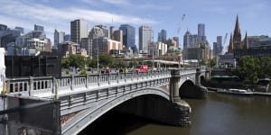 The Princes Bridge is currently undergoing a major facelift,Oli Clack and his team are replacing and restoring the stonework on the iconic Melbourne landmark,on St Kilda Rd.