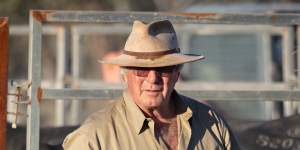 Steve Blore runs the cattle part of the carbon farming land near Quilpie,Queensland.
