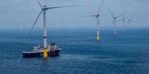 The federal government wants to open up more than 5000 square kilometres in the Southern Ocean for wind farming.