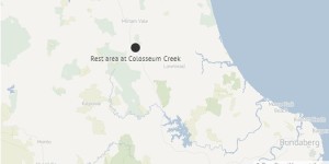 The shooting incident occurred at a rest area at Colosseum,20 kilometres south of Miriam Vale,about 10.50am on Monday.
