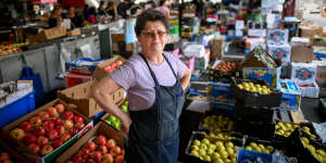 Rosa Ansaldo has traded at the Queen Victoria Market for 35 years. 