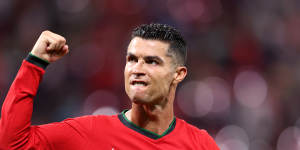 Cristiano Ronaldo made history by taking the field at a sixth European Championships.