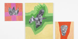 Peter Waples Crowe’s (Ngarigu) work Fractured Power which is on display at A Rainbow of Tomorrows at Melbourne Fringe.