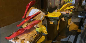 A protracted industrial dispute has disrupted household waste collection in the City of Sydney.