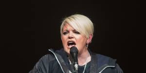 Lead singer Natalie Maines:back-catalogue hits and singalongs.