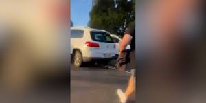The man was charged an hour after the incident that hospitalised a 15-year-old boy.