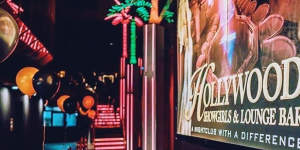 The exterior of Hollywood Showgirls on the Gold Coast,outside which the fracas occurred.