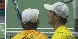 Aussies score winning start to Davis Cup