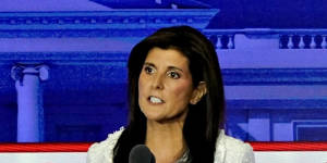Nikki Haley,former ambassador to the United Nations,attacked the Republican Party during the debate for its spending policies.