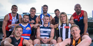 Dare to dream:Patrick Cripps was on hand at AFL captains’ day at Marvel Stadium on Thursday.