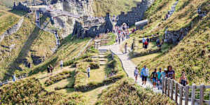 A legendary walk … Tintagel Castle and Tintagel Bridge.