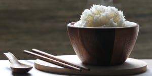 Research has found instant rice contains up to 13 milligrams of microplastics per 100g.
