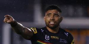 Isaiah Papali’i had his first hitout for Penrith on Saturday night