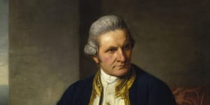 Captain James Cook,portrait by Nathaniel Dance,1776.