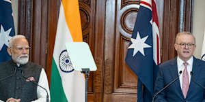 Prime Minister Anthony Albanese and Indian counterpart Narendra Modi are hoping to finalise a major free trade deal.