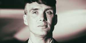 Cillian Murphy with his Peaky Blinders haircut in 2017.