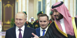 Russian President Vladimir Putin and Saudi Crown Prince Mohammed bin Salman met in Riyadh this week.