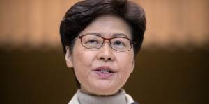 Hong Kong Chief Executive Carrie Lam.