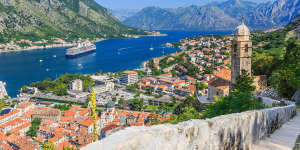 Approaching Kotor by sea for an unexpected stop – when you get lemons,the only thing you can do is make lemonade.