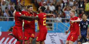 Belgium fight back from two down to beat Japan