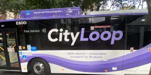 Brisbane’s first electric bus has begun to run the free City Loop as the city shows its carbon footprint has reduced by 7 per cent since 2017.