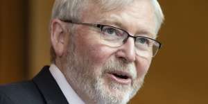 Australia’s US ambassador Kevin Rudd had tried to arrange an address to Congress for Anthony Albanese.