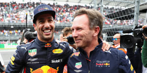 ‘Horner drank champagne from my sweaty race boots’:Ricciardo reflects on Red Bull return