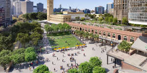 An artist’s impression of plans for the redevelopment of the Central Station precinct.