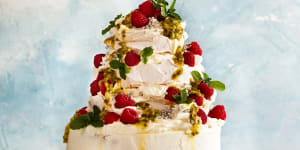 This pavlova-topped vanilla layer cake is a showstopping centrepiece.