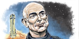 Jeff Bezos goes to space but not everyone is celebrating