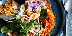 Pick up a roast chook and this Vietnamese coleslaw is ready in a flash.