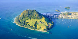 Tauranga is a splendid sail-in,past Mount Maunganui.