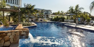 Outdoor pool at Sails Port Macquarie by Rydges.