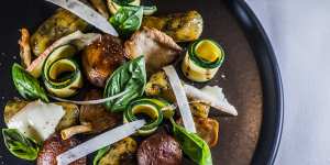 Creative vegetarian options include this herb gnocchi.