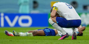 World Cup quarter-final as it happened:France beat England 2-1 after Kane misses penalty