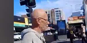 Video posted to social media shows Campbell attacking a man holding a petition for Palestine in Merrylands