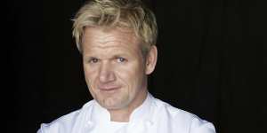 Gordon Ramsay was mobbed by fans in Melbourne.