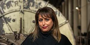 Hoor Al Qasimi,the artistic director of the Sydney Biennale at White Bay Power Station,one of the festival’s venues.