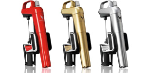 For well-heeled wine fiends:the Coravin Model Two Elite.