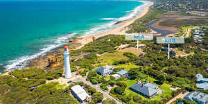 Two blocks of land were listed in the shadow of the lighthouse from Round the Twist.