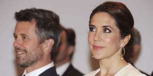 Denmark’s Crown Prince Frederik and Crown Princess Mary at the Sydney Opera House in a file photo.