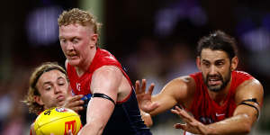 Melbourne star Clayton Oliver is tracking positively at the Demons.