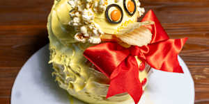 A recreation of the famous duck cake.