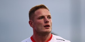 The incident allegedly took place after George Burgess arrived at the complainant’s home with a Dragons jersey for charity.