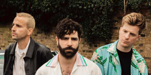 Foals:Jimmy Smith,Yannis Philippakis and Jack Bevan.