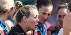 Port Adelaide coach Lauren Arnell has juggled her wish for a family with her football career.