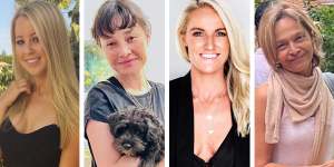 Four of the victims of the Bondi Junction stabbing attack:Dawn Singleton,Jade Young,Ashlee Good and Pikria Darchia.